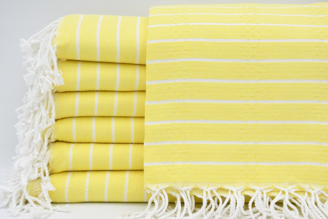 Turkish Peshtemal,turkish Bath Towel,beach Towel,bright Yellow Towel,bohemian Towel,turkish