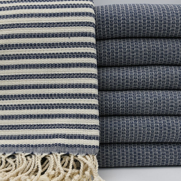 Turkish Towel,Navy Blue Towel,Peshtemal Towel,Beach Towel,Hammam Towel,Turkey Towel,Turkish Peshtemal,40''x70'',Bath Towel,B9-hasır