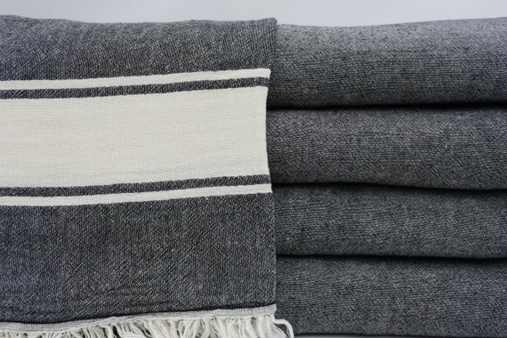 Turkish Blanket wholesale Blankets gift Blanket warm Blanket throws 63x71 turkish Bedspread black Throw throws and Blankets k2 bordurlub Etsy Canada
