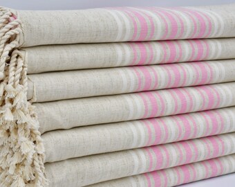Linen Towel,Powder Pink Towel,Sauna Towel,Bath Towel,Shower Towel,Turkish Towel,40"x68",Peshtemal Towel,Organic Towel,Surfer Towel,B1-azat