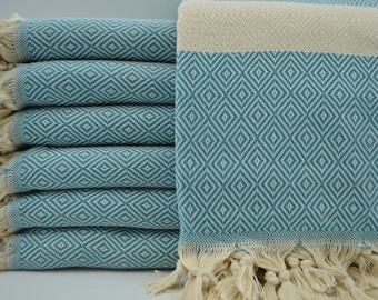 40"x70",Teal Color Towel,Diamond Towel,Bath Peshtemal,Beach Peshtemal,Sauna Peshtemal,Cotton Peshtemal,Turkish Towel,Peshtemal,M1-elmas