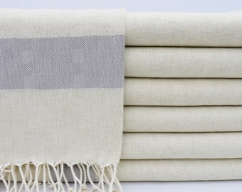 Hammam Towel,Turkish Towel,Bath Decor Towel,Picnic Towel,Gift Towel,38"x73",Wholesale Towel,Linen Towel,Gray Towel,Home Decor,B9-Bordürlü