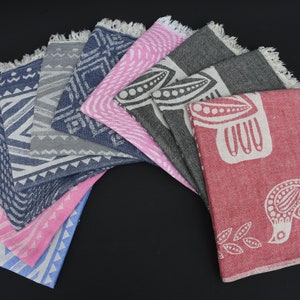 Set Of 10 Tea Towel, Personalized Gift, Turkish Hand Towel, Face Towel, Kitchen Decor, Handmade Dishcloths, Service Towel, 24"x40"