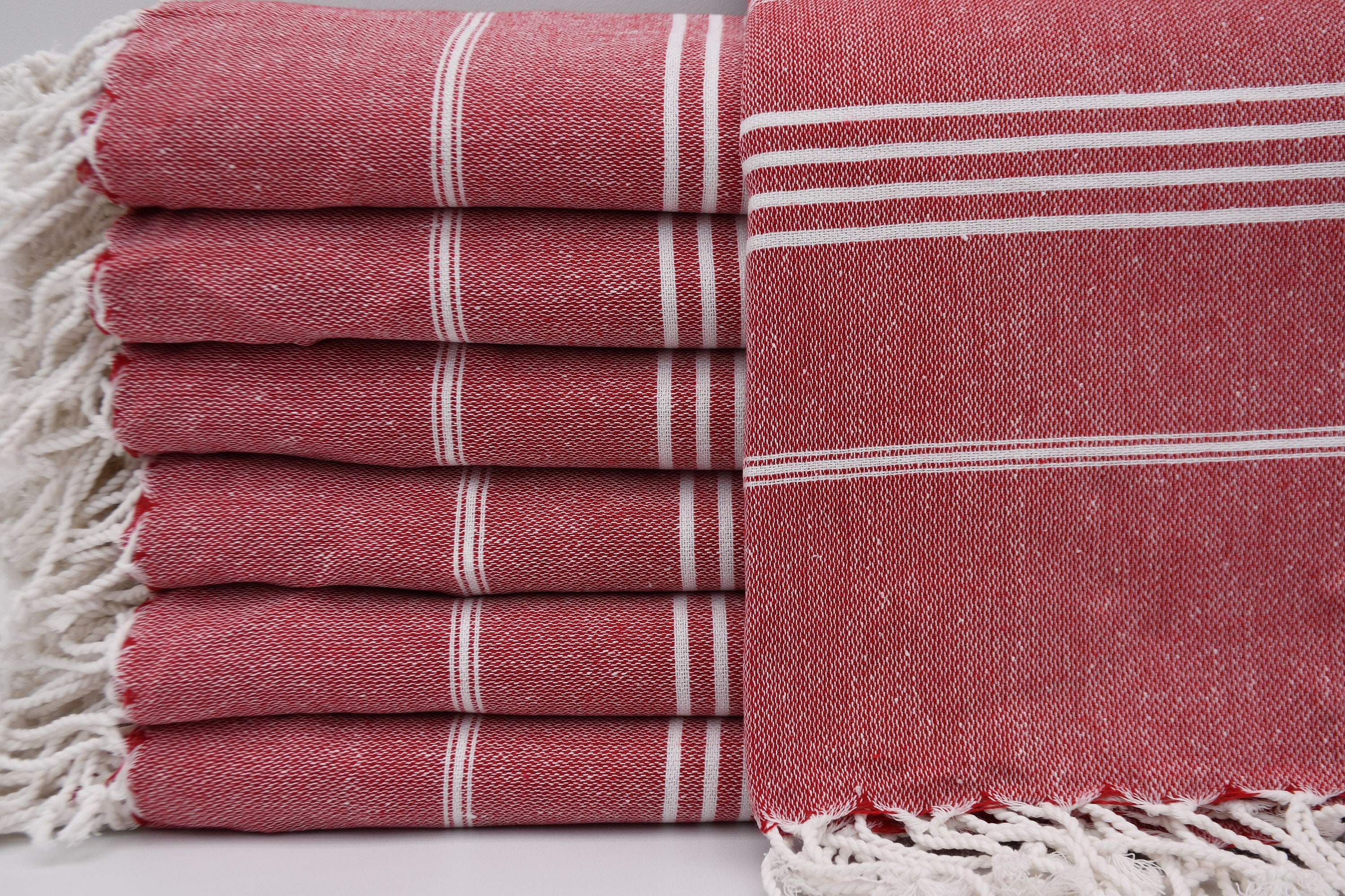 Turkish Hand Towels Pestemal Red, Kitchen, Bath & Laundry
