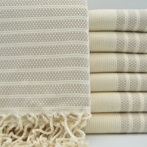 Serviette turque,serviette peshtemal,serviette de plage,serviette turque beige et crème,40 x 70 cm,serviette ultra douce,100 x 180 cm,peshtemal turque,K4-nazar