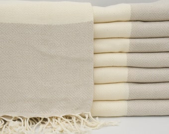 Bridesmaid Towel,Bohemian Towel,Turkish Bath Towel,Beach Towel,Beige Towel,Sauna Towel,Turkish Towel,40"x70",Turkish Peshtemal,B2-elmas