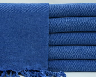 Bachelor Towel,Turkish Towel,Turkish Peshtemal,Stonewashed Towel,36"x77",Sax Blue Towel,Gift Towel,Pool Towel,Shower Towel,K2-Petek