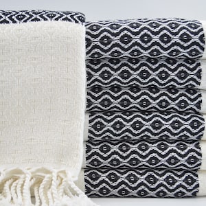 40&quot;x67&quot;,White and Black Diamond Towel,Turkish Towel,Towel,Bath Towel,Beach Towel,Pool Towel,Cotton Towel,Ultra Thick Towel,B2-gözyaşı