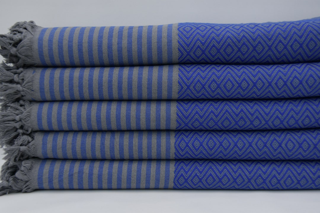 Navy Blue Blanket,79x103,diamond Blanket,turkish Throw,handmade Blanket,beach Throw,bedspread