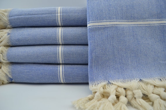 Blue Blanket turkish Dowry throw blanket soft Blanket home Decor