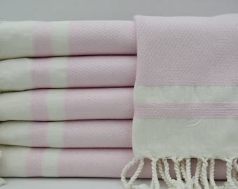 Turkish Peshtemal,Turkish Towel,Turkey Towel,Powder Pink Towel,Cotton Towel,37"x63",Hammam Towel,Bath Towel,Sauna Towel,Spa Towel,B2-doğa