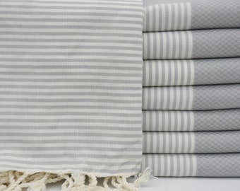 Gray Towel,Bath Towel,Spa Towel,Towel,Turkish Towel,Beach Peshtemal,Fouta,Turkish Peshtemal,Cotton Towel,Hammam Towel,40"x70",B1-helen