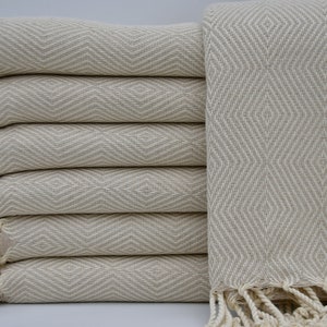 Serviette turque,serviette beige,serviette en coton,serviette en peshtemal,fouta,serviette de plage,40 x 70 cm,peshtemal turc,serviette de hammam,serviette en gros losanges,B1-elmas