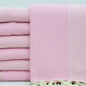 Turkish Towel,Light Pink Towel,Boho Towel,Camp Towel,Shower Towel,38&quot;x67&quot;Bath Towel,Jacquard Towel,Oriental Towel,Pattern Towel,B1-Yansıma