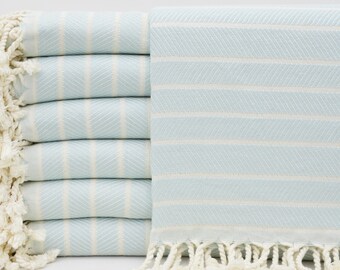 Bamboo Towel,Soft Towel,Mint Green Towel,Turkish Towel,40''x70",Peshtemal Towel,Striped Towel,Decoration Towel,Gift Towel,B2-bambu