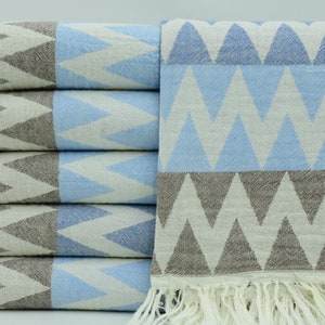 Turkish Towel,Turkish Peshtemal,Beach Towel,Bath Towel,Pool Towel,Shower Towel,Turkey Towel,40&quot;x70&quot;,Varicolored Towel,Zigzag Towel,K2-Zikzak