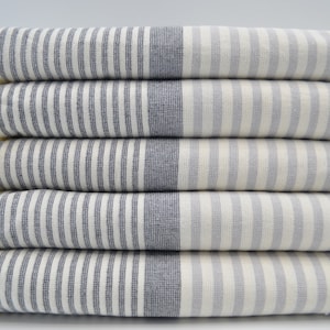 Gray And Black Striped Towel, Terry Peshtemal,Beach Terry Towel,Turkish Towels,40"x65",Bath Towel,Turkish Peshtemal,Sauna Towel,B7-akel