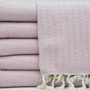 Bridesmaid Towel,Turkish Towel,Turkish Peshtemal,Powder Pink Towel,Hammam Towel,Beach Towel,Bath Towel,Shower Towel,40&#39;&#39;x70&#39;&#39;,K2-Damla
