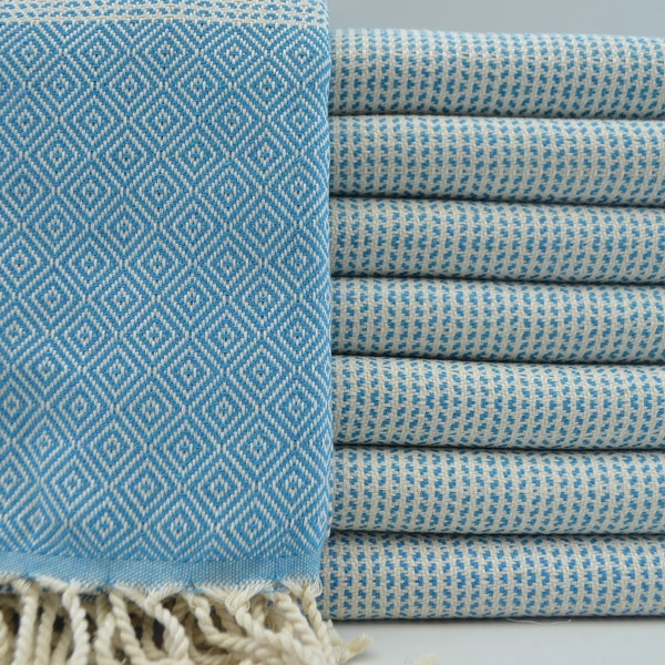Turkish Towel,Turquoise Towel,Turkish Bath Towel,Diamond Towel,40"x67",Turkish Peshtemal,Turkishdowry,Hammam Towel,Peshtemal,B4-damla