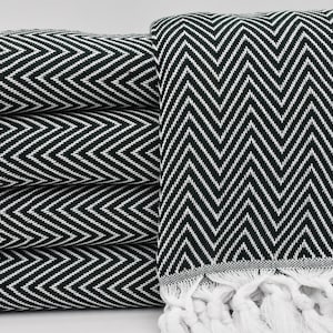Dark Green Blanket,Turkish Bedspread,79&quot;x89&quot;,Throw Blanket,Beach Blanket,Turkish Blanket,Organic Cotton Blanket,Soft Bedspread,B2-damlaB
