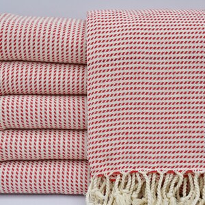 Chess Pattern Towel,Turkish Towel,Beach Towel,Bath Towel,Red Towel,40&quot;x70&quot;,Turkish Peshtemal,Decorative Towel,Handmade Towel,B3-satranç
