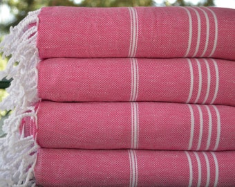 Turkish Beach Throw,Bed Rug,Turkish Throw,Peshtemal Cover,65"x83",Turkish Blanket Towel,Bed Cover,Fushia Blanket,Turkish Blanket,M2-sultanB