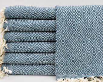 Turkish Towel,Turkey Towel,Teal Color Towel,Cotton Towel,Bath Towel,Bohemian Towel,40"x63",Turkish Peshtemal,Shower Towel,B2-küçükelmas