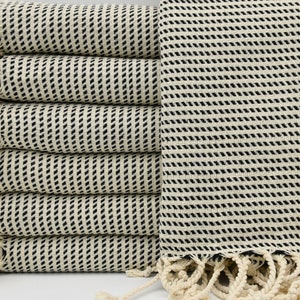 Turkish Beach Towel,Turkey Towel,Cotton Towel,Black Towel,Home Decor,40&quot;x70&quot;,Turkish Peshtemal,B3-satranç