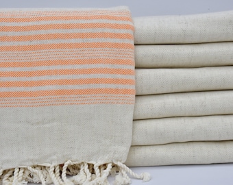 Orange Towel,Festival Towel,Hammam Towel,Turkey Towel,Sofa Cover,Throws,Linen Towel,Turkish Towel,37"x79",Turkish Peshtemal,B4-keten