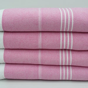 Beach Towel,Turkish Towel,Peshtemal Towel,Bathroom Decor,Terry Towel,36&quot;x67&quot;,Personalized Gift,Fuchsia Towel,Gifts For Her,K2-SultanT