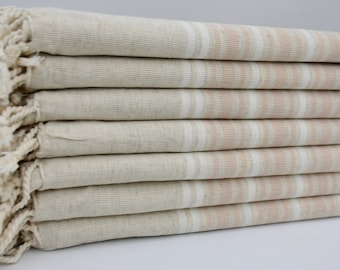 Linen Peshtemals,Bath Towel,Turkish Towel,Linen Towel,Turkish Peshtemal,Beige Beach Towel,Hammam Towel,Decorative Towel,B1-azat
