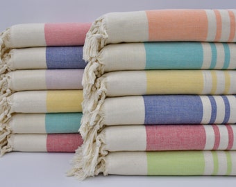 BIG SALE,Picnic Towel,Turkish Towel,Set of 12 Pcs Towel,Terry Towel,36"x63",Bath Towel,Bulk Towel,Summer Towel,Camp Towel,B9-terry-set 138