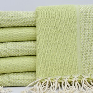 Turkey Towel,Pistachio Green Towel,Gift Towel,Turkish Towel,40&quot;x70&quot;,Turkish Peshtemal,Beach Towel,Cotton Towel,Soft Towel Organic,B1-Yansıma