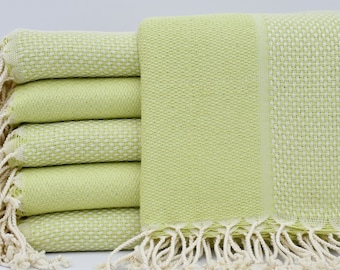 Turkey Towel,Pistachio Green Towel,Gift Towel,Turkish Towel,40"x70",Turkish Peshtemal,Beach Towel,Cotton Towel,Soft Towel Organic,B1-Yansıma