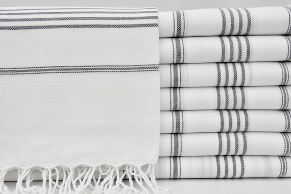 White Towel Beach Towel Turkish Towel Turkish Peshtemal 40x70