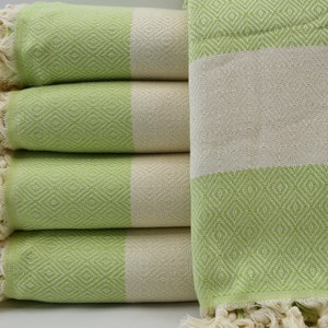 79"x95",Turkish Throw,Light Green Throw,Handmade Blanket,Beach Throw,Turkish Blanket,Bedspread,Diamond Blanket,Long Blanket,K3-elmasB