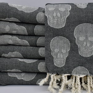 Skull Bath Towel Etsy Ireland