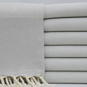 Bulk Towel,Turkish Towel,Turkish Peshtemal,36&quot;x70&quot;,Gray Towel,Bath Towel,Beach Towel,Organic Towel,Throw Towel,Home Decor,K2-Tekyüz