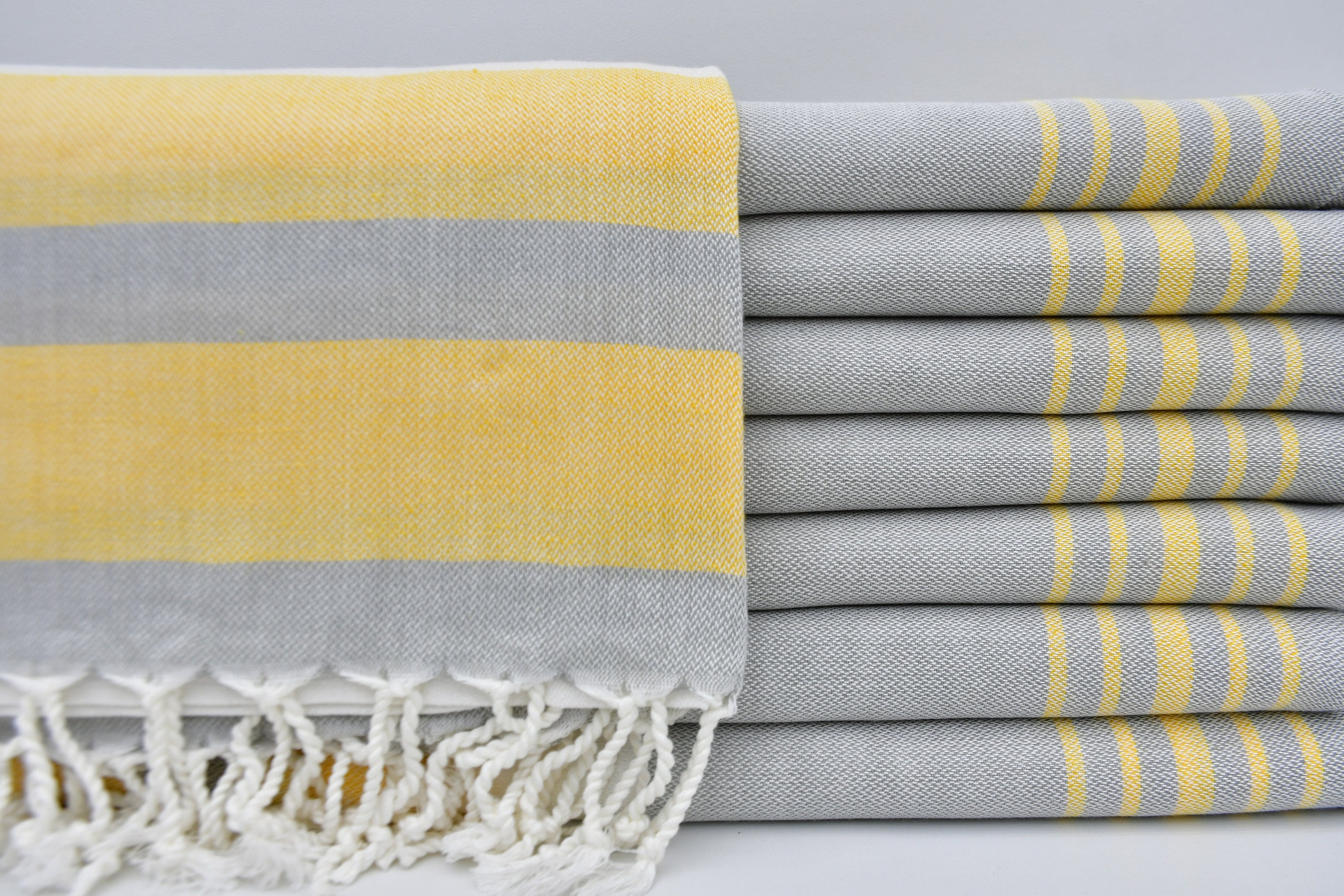 100 Cotton Turkish Towel, Pemium Beach Towel, Gray Bath Towel – Umays Boho