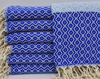 Türkisches Peshtemal,Türkisches Handtuch,Blaues und Baby-Blaues Handtuch,Dekoratives Handtuch,Bio-Tuch,Tischtuch,Baumwolltuch,