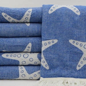 Sax Blue Towel,Bridesmaid Gift Towel,Bachelorette Gift Towel,Bath Towel,40&quot;x74&quot;,Eastern Towel,Camping Towel,Sunbathing Towel,B7-denizyıldızı