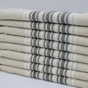 Asciugamano di lino, asciugamano turco, asciugamano turco, 38"x60", peshtemal turco, peshtemal di lino, asciugamano da bagno, asciugamano fatto a mano, asciugamano a righe nere, B1-azat