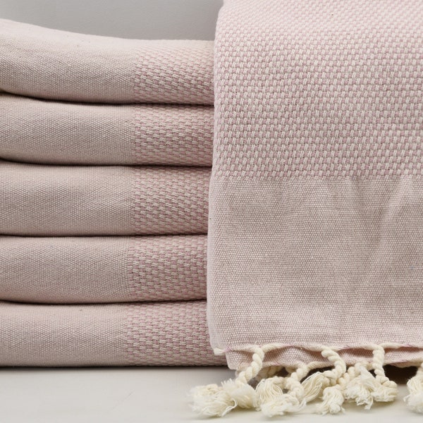 Powder Pink Hand Towel,23"x40",Turkish Hand Towel,Dish Towel,Tea Towel,Turkish Towel,Turkish Face Towel,Kitchen Towel,K2-çiftyüzH