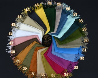 Bridal Party Favors,Turkish Pashmina Scarf,Personalized Gift Scarfs,24&quot;x67&quot;,Wholesale Scarfs,Vibrant Colored Shawls,Bridesmaid Gifts Shawls