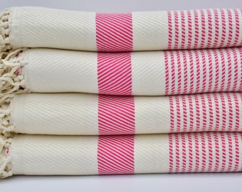 Turkish Throw,Pink Blanket,Organic Cotton Blanket,Sofa Blanket,Throw Blanket,83''x95''Turkish Blanket,Bed Throw Blanket,BD-satrançB
