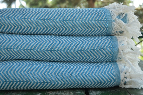 Turquoise Blanket turkish Throw bed Cover turkish Towel large Towel 200cmx225cm turkish Pestemal throw cover beach Towel 79x89 b3 damlab Etsy