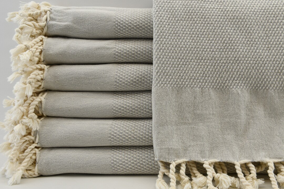 Light Gray Hand Towel,23x40,turkish Hand Towel,dish Towel,tea Towel
