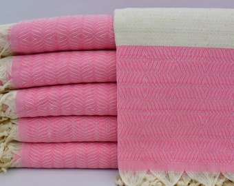 Warme Decke,gemusterte Decke,Türkische Tagesdecke,Decke in kräftigen Farben,Türkische Decke,Pink Tagesdecke,Handgewebte Decke,B2-KumB
