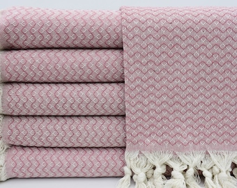 Turkish Blanket,Turkish Throw,Turkish Bedspread,Organic Blanket,Cotton Blanket,79"x91",Sofa Decor,Rose Blanket,Patterned Blanket,B3-MelisaB