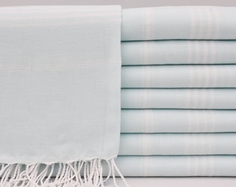 Wedding Gift,Aquamarine Towel,Bath Towel,Turkish Towels,40"x70",Beach Towel,Turkish Peshtemal,Table Throw,Striped Towel,Spa Towel,B2-sultan